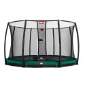 Berg Trampolin InGround "Champion" mit Sicherheitsnetz Deluxe Randbezug Grün, 330 cm