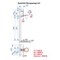 Sport-Thieme Basketball-Wandanlage "Verstellbar" Ohne Höhenverstellung