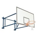 Sport-Thieme Basketball-væganlæg, drejelig Fremspring 225 cm, Betonvæg