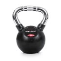 Sport-Thieme Kettlebell "Gummibelagt med riflet krom-greb" 12 kg