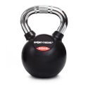 Sport-Thieme Kettlebell "Gummiert mit gerändeltem Chrom-Griff" 20 kg