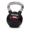 Sport-Thieme Kettlebell "Gummibelagt med riflet krom-greb" 24 kg