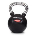 Sport-Thieme Kettlebell "Gummibelagt med riflet krom-greb" 24 kg