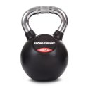 Sport-Thieme Kettlebell "Gummiert mit gerändeltem Chrom-Griff" 28 kg