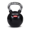 Sport-Thieme Kettlebell "Gummiert mit gerändeltem Chrom-Griff" 32 kg