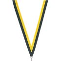 Medaillen-Band Schwarz-Gelb