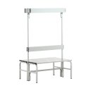 Sypro Wolf Wet Area Changing Benches with Double Backrest 1.01 m, Without shoe shelf