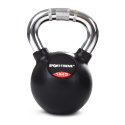 Sport-Thieme Kettlebell "Gummibelagt med riflet krom-greb" 14 kg