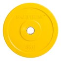Sport-Thieme Vægtskiver "Bumper Plate", farvet 5 kg. Gul