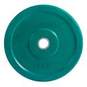 Sport-Thieme Hantelscheibe "Bumper Plate", bunt 15 kg, Grün