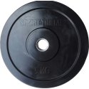 Sport-Thieme Hantelscheibe "Bumper Plate", schwarz 5 kg