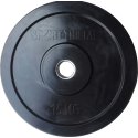 Sport-Thieme Hantelscheibe "Bumper Plate", schwarz 15 kg