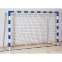 Sport-Thieme 3x2 m, standing in ground sockets Indoor Handball Goal Bolted corner joints, Blue/silver