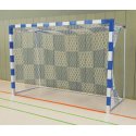 Sport-Thieme Indoor Handball Goal Blue/silver, Bolted corner joints, Bolted corner joints, Blue/silver
