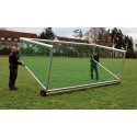 Fodboldmål-kipsikring til Junior-fodboldmål "Safety" Til 7-mandsmål (5x2 m), nedre måldybde: 1 m., Rektangulær profil 75x50 mm