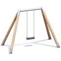 Playparc single wood and metal swing Hanging height: 200 cm