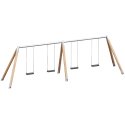 Playparc Vierfachschaukel Holz/Metall Aufhängehöhe 200 cm