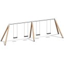Playparc Vierfachschaukel Holz/Metall Aufhängehöhe 245 cm