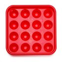 Sportime Balltablett für 16 Pool-Kugeln Rot