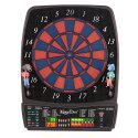 Kings Dart Elektronische Dartscheibe mit Luxus-Ausstattung Blau-Rot