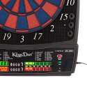 Kings Dart Elektronische Dartscheibe mit Luxus-Ausstattung Blau-Rot