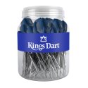 Kings Dart Steel-Dartpfeile "Turnier" Blau