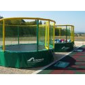Akrobat Trampolin "Gallus" Grøn-gul, 360 cm