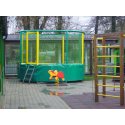 Akrobat Trampolin "Gallus" Grøn-gul, 360 cm