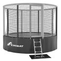 Akrobat Trampolin "Gallus" Grå-sort, 360 cm
