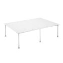 Undervandsplatform lavet af rustfrit stål 140x100x50 cm