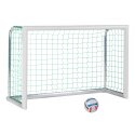 Sport-Thieme Mini-Fußballtor "Professional Kompakt", Weiß-Pulverbeschichtet 1,80x1,20 m, Inkl. Netz, grün (MW 10 cm)