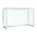 Sport-Thieme Mini-Fußballtor "Professional Kompakt", Weiß-Pulverbeschichtet 2,40x1,60 m, Inkl. Netz, grün (MW 10 cm)