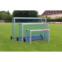 Sport-Thieme Mini-fodboldmål "Safety" med PlayersProtect 1,20x0,80 m, Inkl. net, grøn (Maskestr. 10 cm)