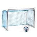 Sport-Thieme Mini-Fußballtor "Protection" 1,20x0,80 m, Tortiefe 0,70 m, Inkl. Netz, blau (MW 4,5 cm)