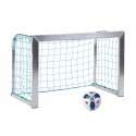 Sport-Thieme Mini-fodboldmål "Træning" 1,20x0,80 m, Måldybde 0,70 m, Inkl. net, blå (maskestr. 10 cm)