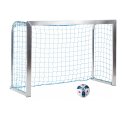 Sport-Thieme Mini-træningsmål med sammenklappelige netbøjler 1,80x1,20 m, Måldybde 0,70 m, Inkl. net, blå (maskestr. 10 cm)