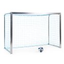 Sport-Thieme Mini-Fußballtor "Training" mit anklappbaren Netzbügeln 2,40x1,60 m, Tortiefe 1,00 m, Inkl. Netz, blau (MW 4,5 cm)
