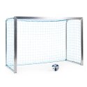 Sport-Thieme Mini-Fußballtor "Training" 2,40x1,60 m, Tortiefe 1,00 m, Inkl. Netz, blau (MW 4,5 cm)