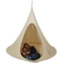 Cacoonworld Hængehule "Cacoon" Naturhvid, Double, ø 1,8 m