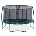 Berg Trampolin "Elite" med Sikkerhedsnet "Deluxe" 380 cm, Grå, 380 cm, Grå