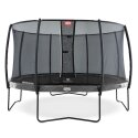 Berg Trampolin "Elite" mit Sicherheitsnetz Deluxe ø 3,30 m, Grau