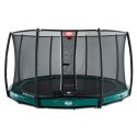 Berg Trampolin InGround "Elite" med Sikkerhedsnet Deluxe Grøn, 330 cm