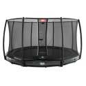 Berg Trampolin InGround "Elite" med Sikkerhedsnet Deluxe Grå, 330 cm