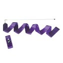 Sport-Thieme Gymnastikband mit Stab "Training" Wettkampf, Violett, 6 m