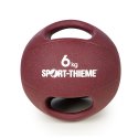 Sport-Thieme Medizinball
 mit Griff 6 kg, Bordeaux