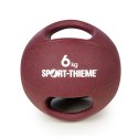 Sport-Thieme Medicinbold "Dual Grip" 6 kg, Bordeaux