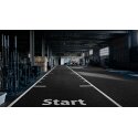 Sprint Tracks Kunstrasen-Laufbahn "Start & Finish" 2x15 m, Schwarz