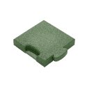 Gum-tech Eckstück "Gerade" für Fallschutzplatten, 25x25 cm 4,5 cm, Grün