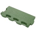 Gum-tech Randstück "Gerade" für Fallschutzplatten 4,5 cm, Grün