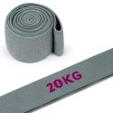 Sport-Thieme Elastisches Textil Powerband "Ring" 20 kg, Grau-Lila